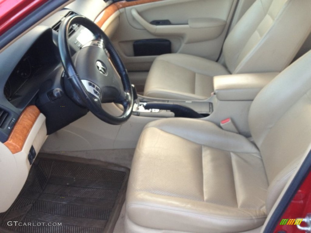 Parchment Interior 2005 Acura TSX Sedan Photo #76248293