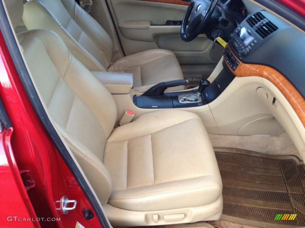 Parchment Interior 2005 Acura TSX Sedan Photo #76248488
