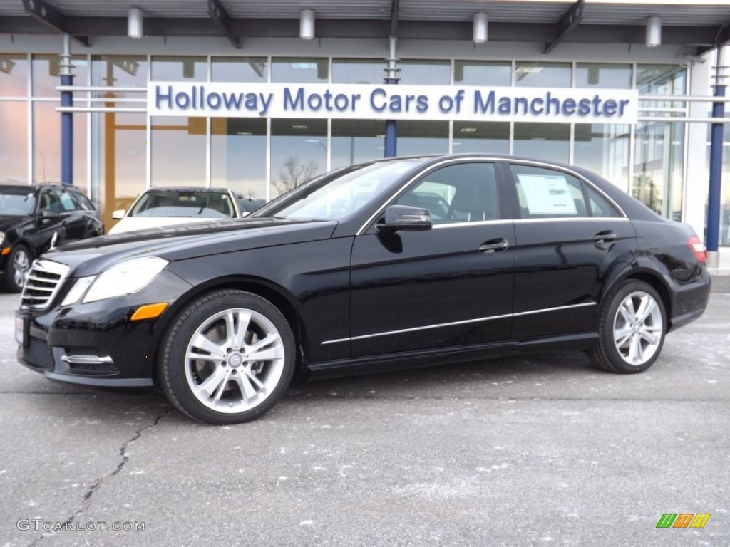 2013 E 350 4Matic Sedan - Black / Black photo #1