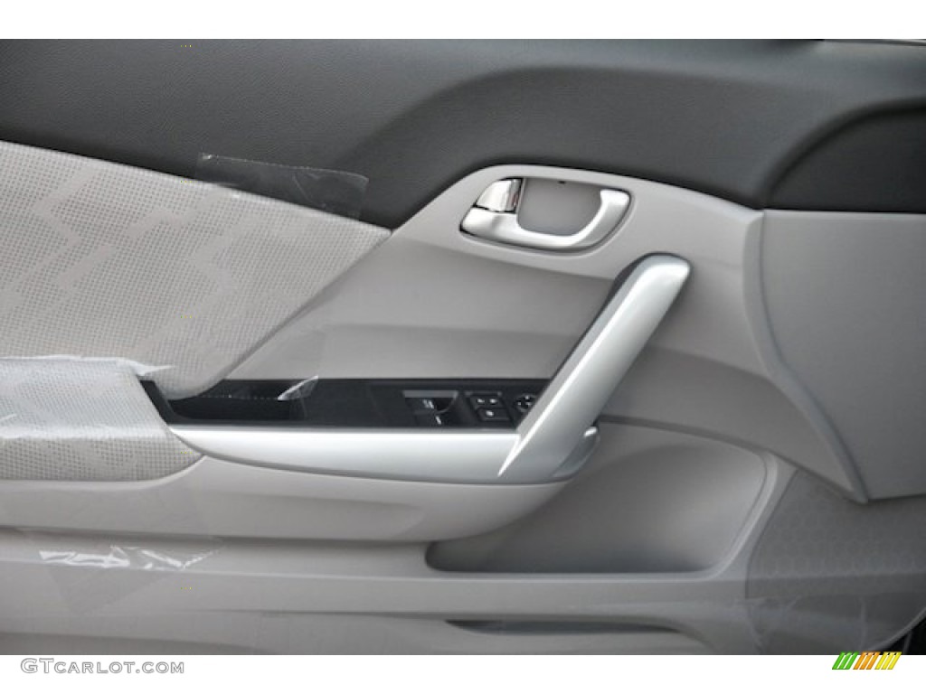 2013 Civic EX Coupe - Polished Metal Metallic / Gray photo #8
