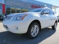 2013 Pearl White Nissan Rogue SV  photo #1