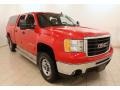 2007 Fire Red GMC Sierra 2500HD SLE Crew Cab 4x4  photo #1