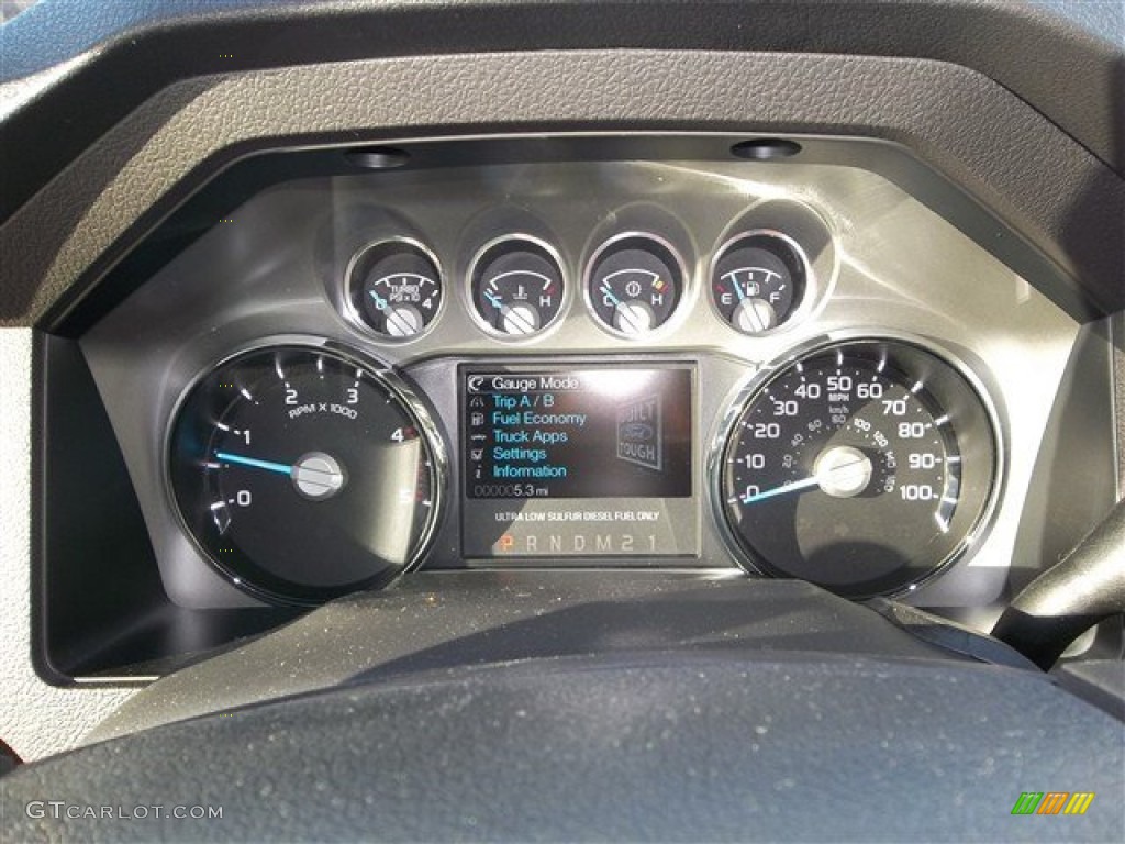 2013 Ford F350 Super Duty Platinum Crew Cab 4x4 Gauges Photo #76252214