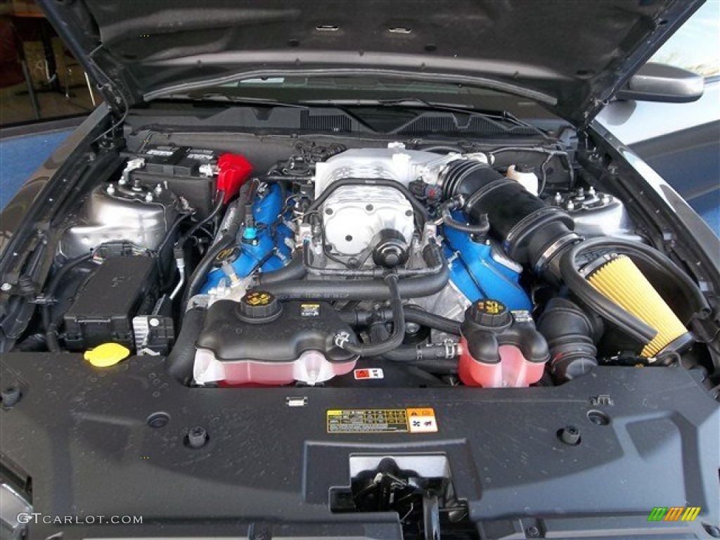 2013 Ford Mustang Shelby GT500 SVT Performance Package Coupe 5.8 Liter Supercharged DOHC 32-Valve Ti-VCT V8 Engine Photo #76253076