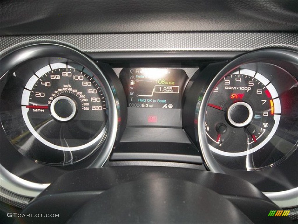 2013 Ford Mustang Shelby GT500 SVT Performance Package Coupe Gauges Photo #76253124