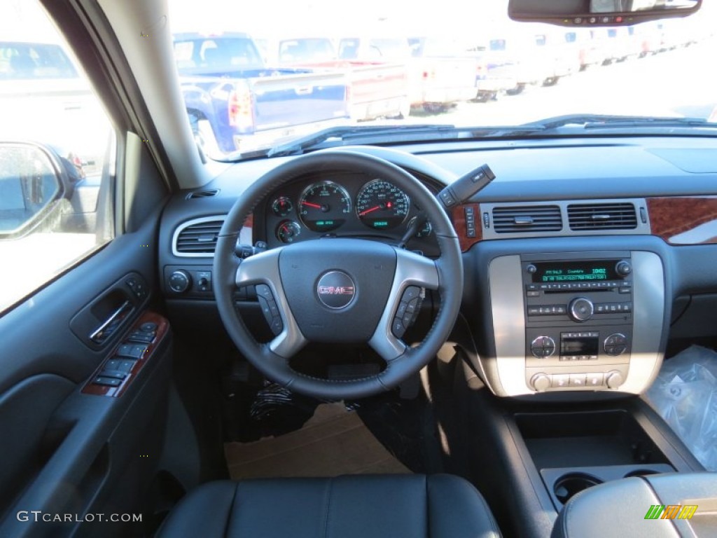 2013 Sierra 1500 SLT Crew Cab - Onyx Black / Ebony photo #11