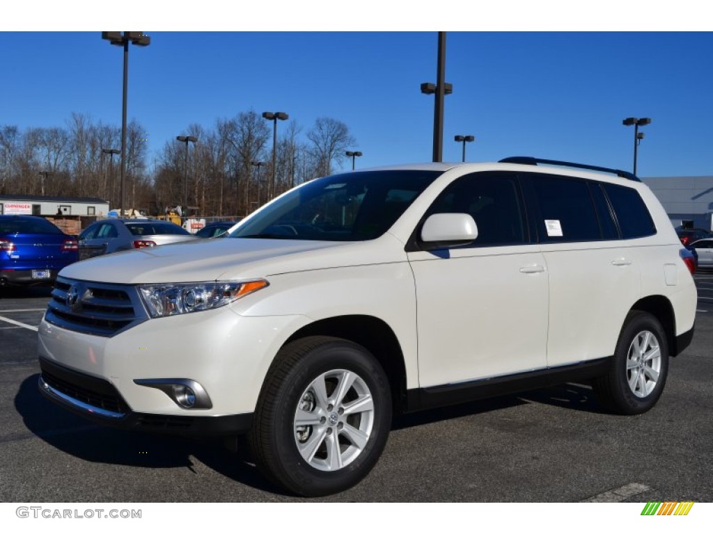 2013 Highlander V6 - Blizzard White Pearl / Sand Beige photo #1