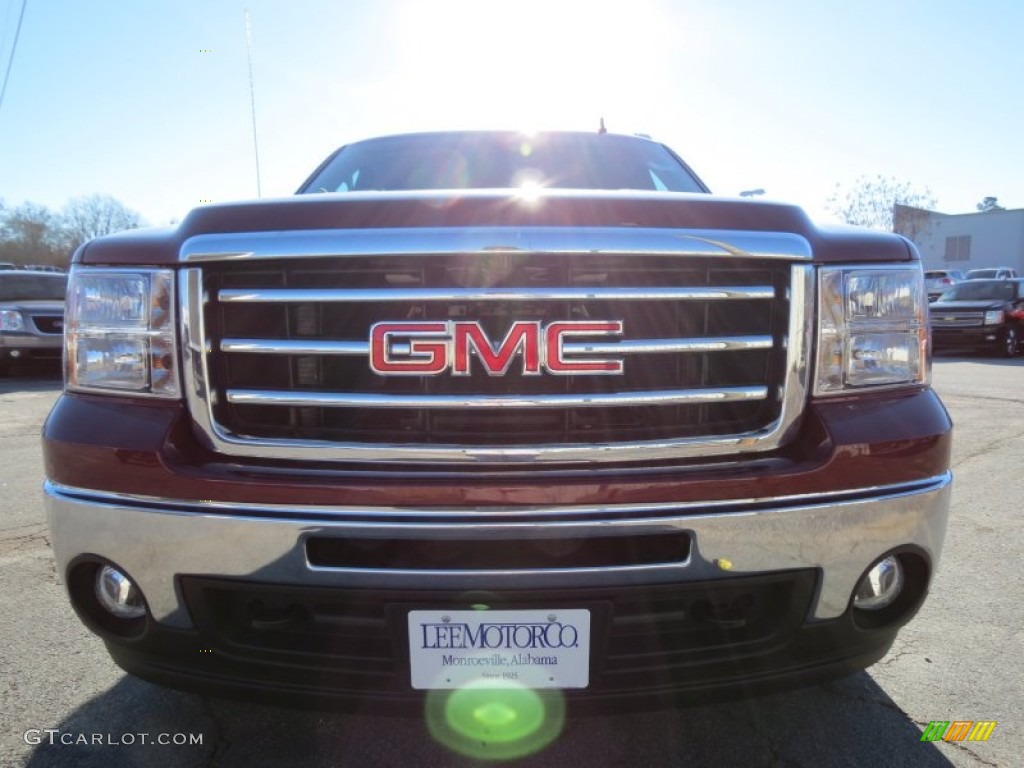 2013 Sierra 1500 SLE Crew Cab 4x4 - Sonoma Red Metallic / Ebony photo #2
