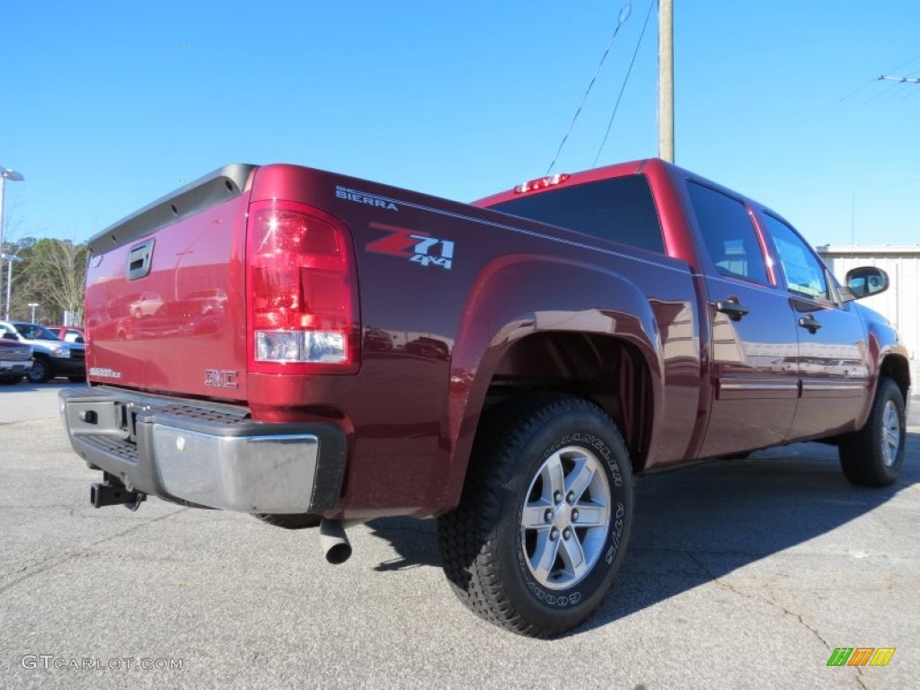 2013 Sierra 1500 SLE Crew Cab 4x4 - Sonoma Red Metallic / Ebony photo #7