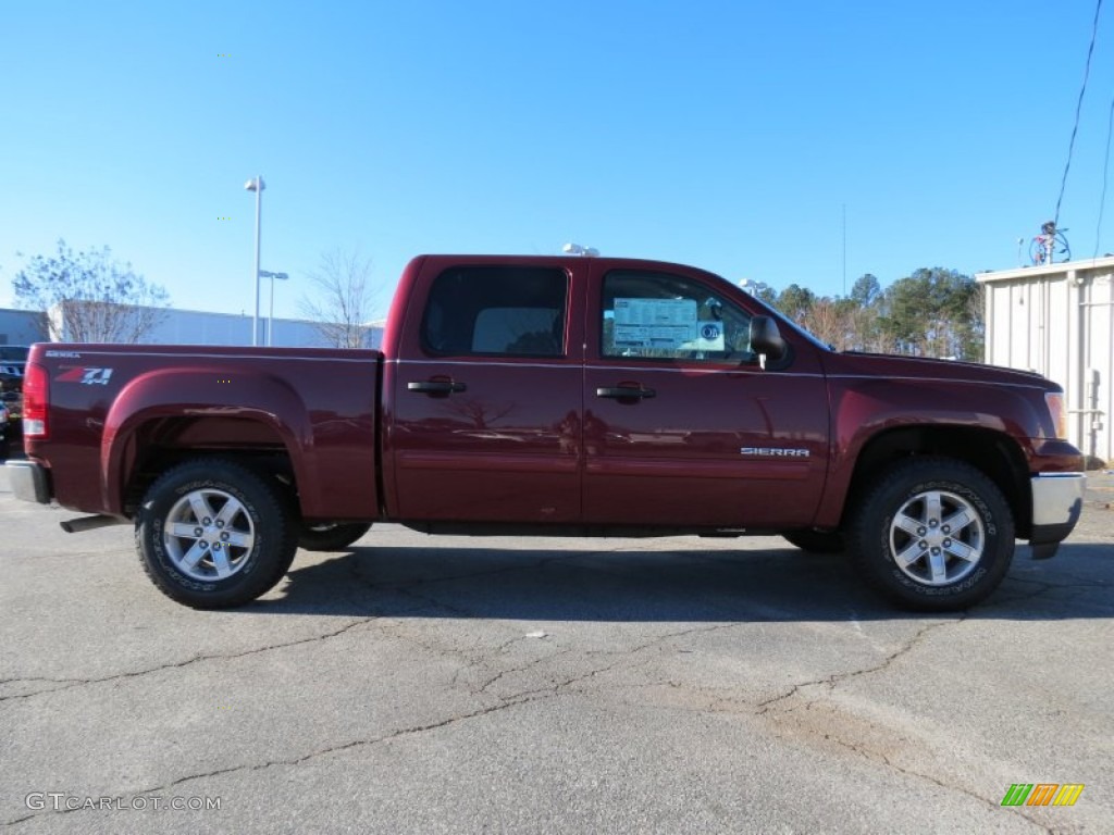 2013 Sierra 1500 SLE Crew Cab 4x4 - Sonoma Red Metallic / Ebony photo #8