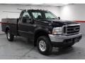 Black 2002 Ford F350 Super Duty XLT Regular Cab 4x4 Exterior