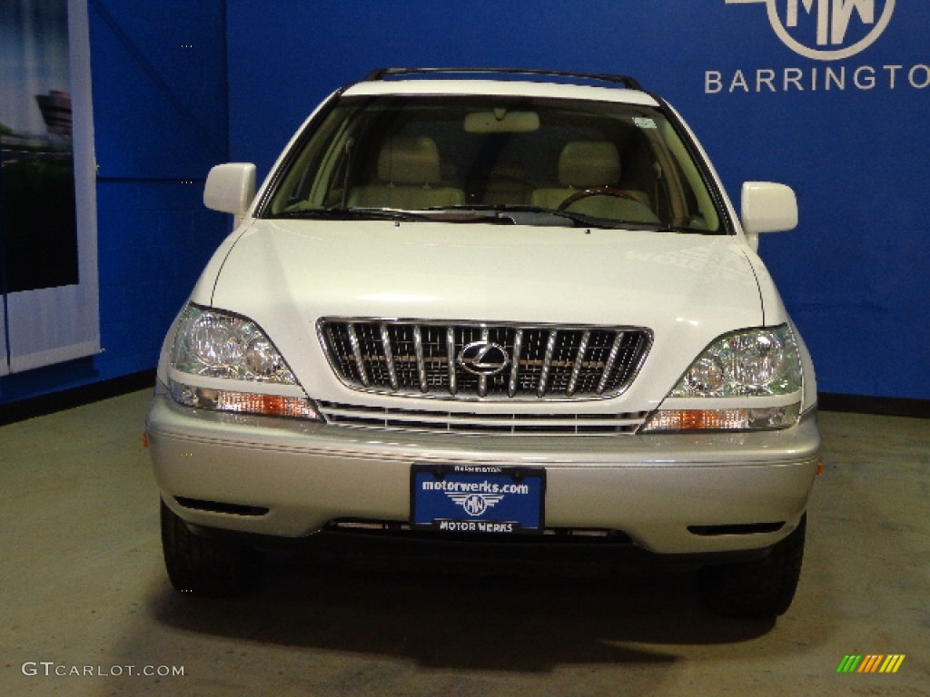 2002 RX 300 AWD - White Gold Crystal / Ivory photo #2