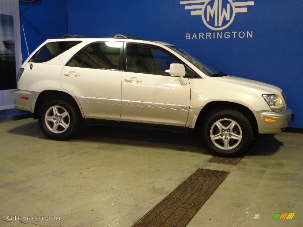 2002 RX 300 AWD - White Gold Crystal / Ivory photo #27