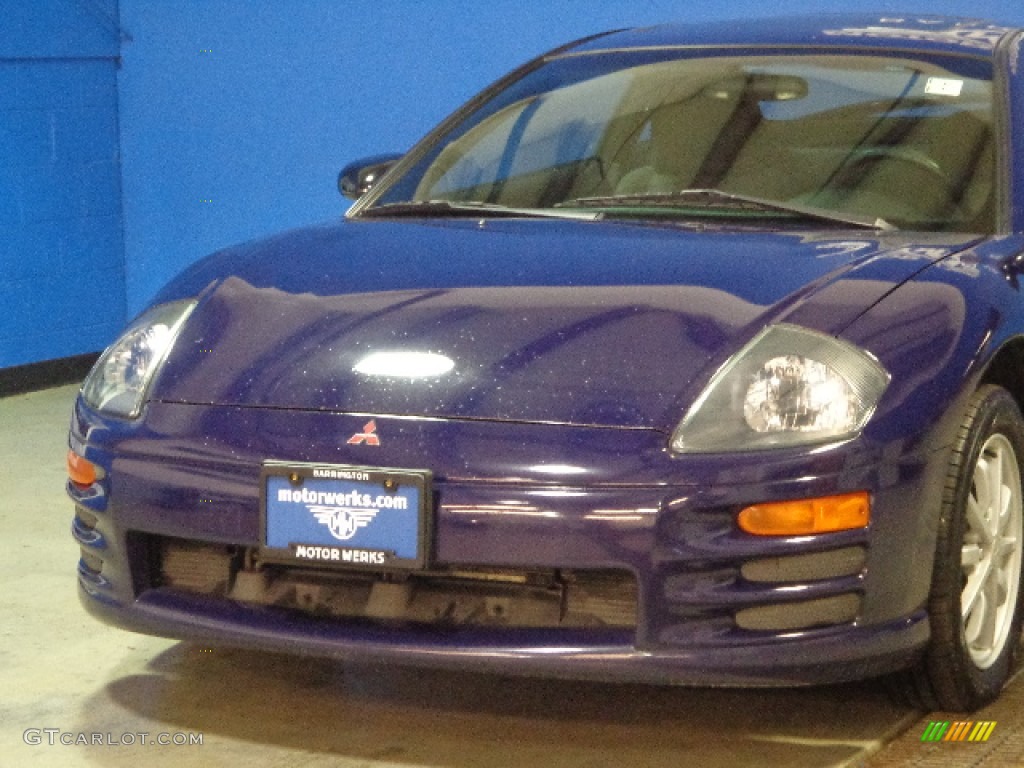 2001 Eclipse GS Coupe - Huntington Blue Pearl / Black photo #3