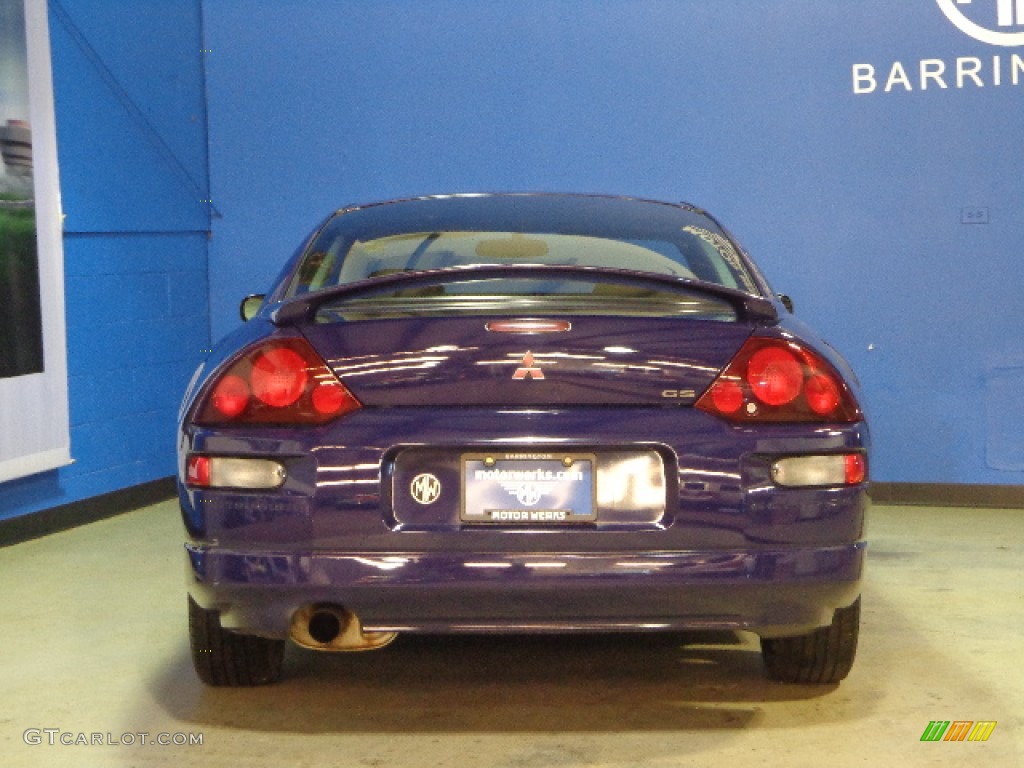 2001 Eclipse GS Coupe - Huntington Blue Pearl / Black photo #7