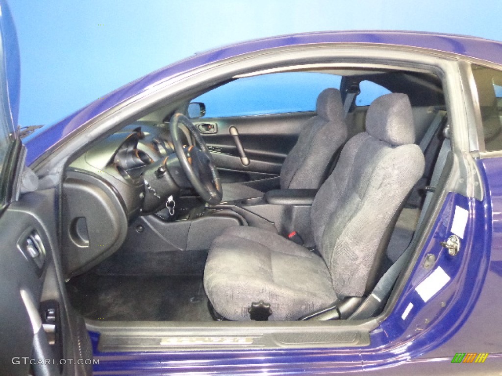2001 Eclipse GS Coupe - Huntington Blue Pearl / Black photo #13