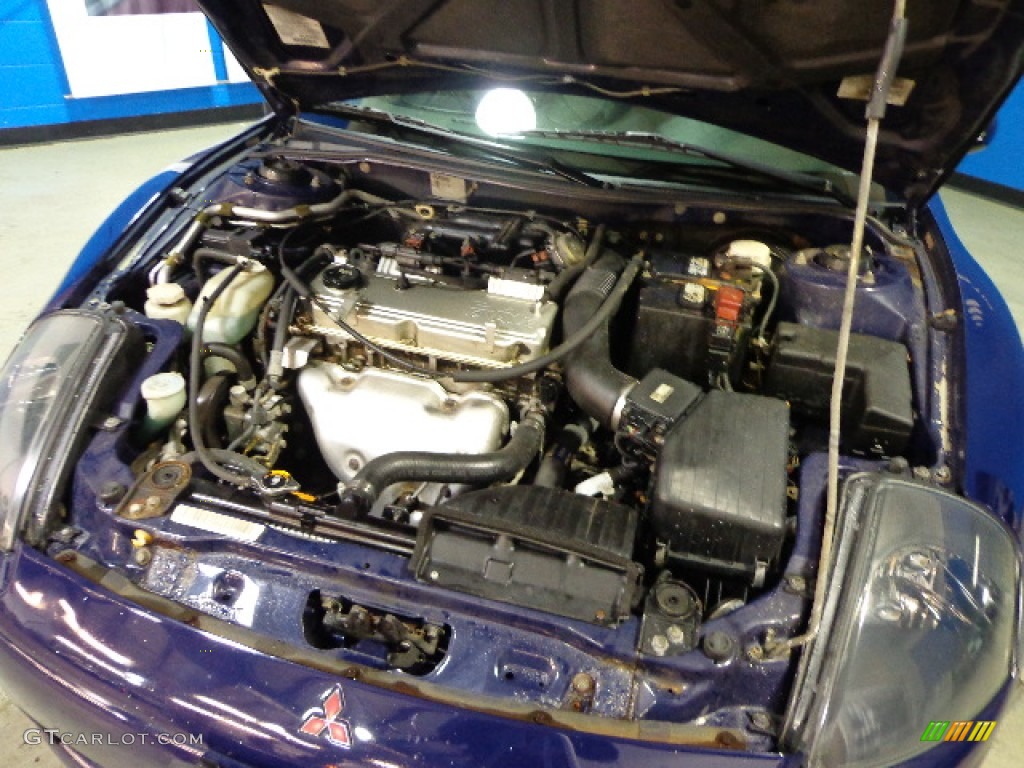 2001 Eclipse GS Coupe - Huntington Blue Pearl / Black photo #30