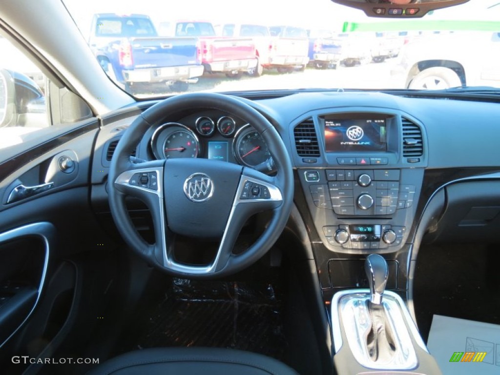 2013 Buick Regal Turbo Ebony Dashboard Photo #76257128