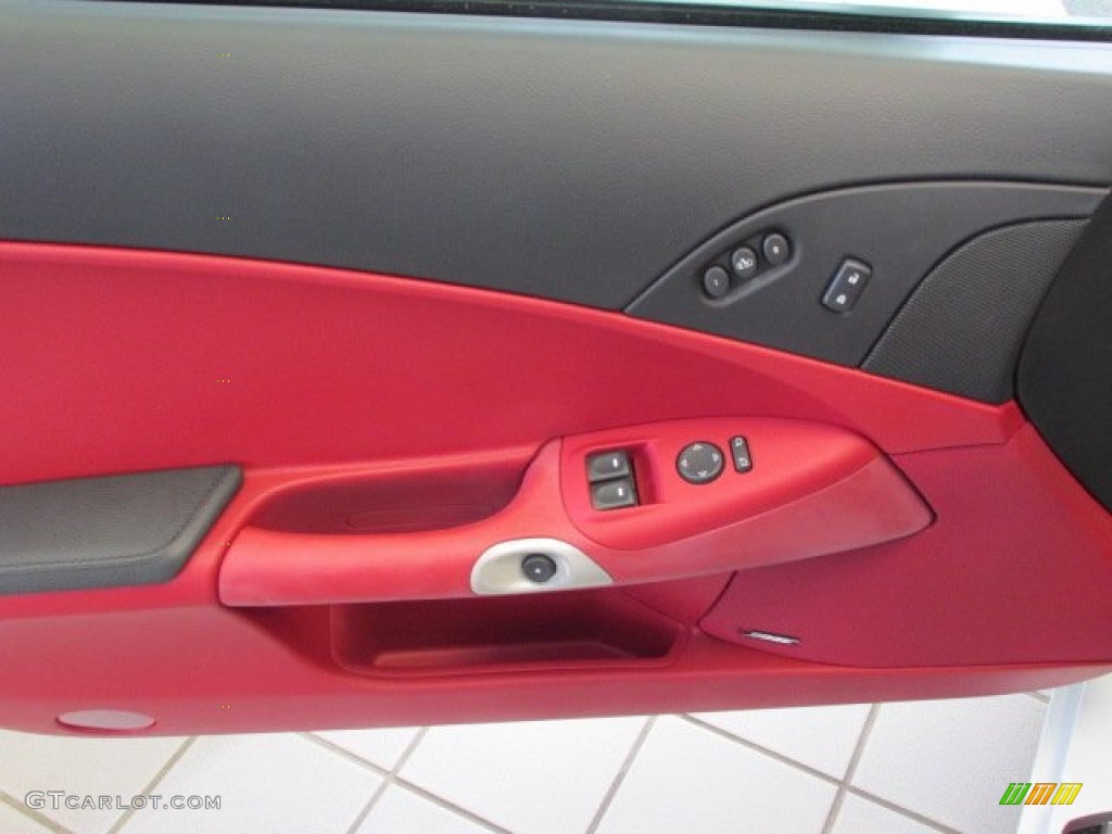 2012 Chevrolet Corvette Grand Sport Coupe Red Door Panel Photo #76257748