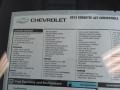 2013 Chevrolet Corvette 427 Convertible Collector Edition Window Sticker