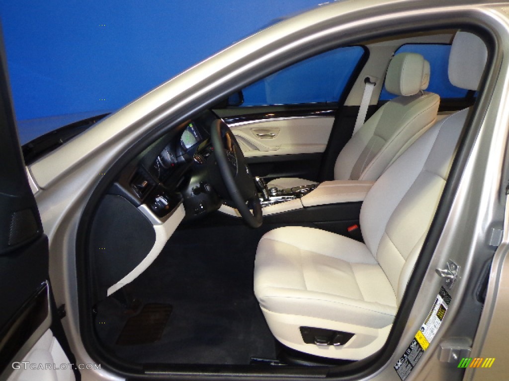 Oyster/Black Interior 2012 BMW 5 Series 528i xDrive Sedan Photo #76258964