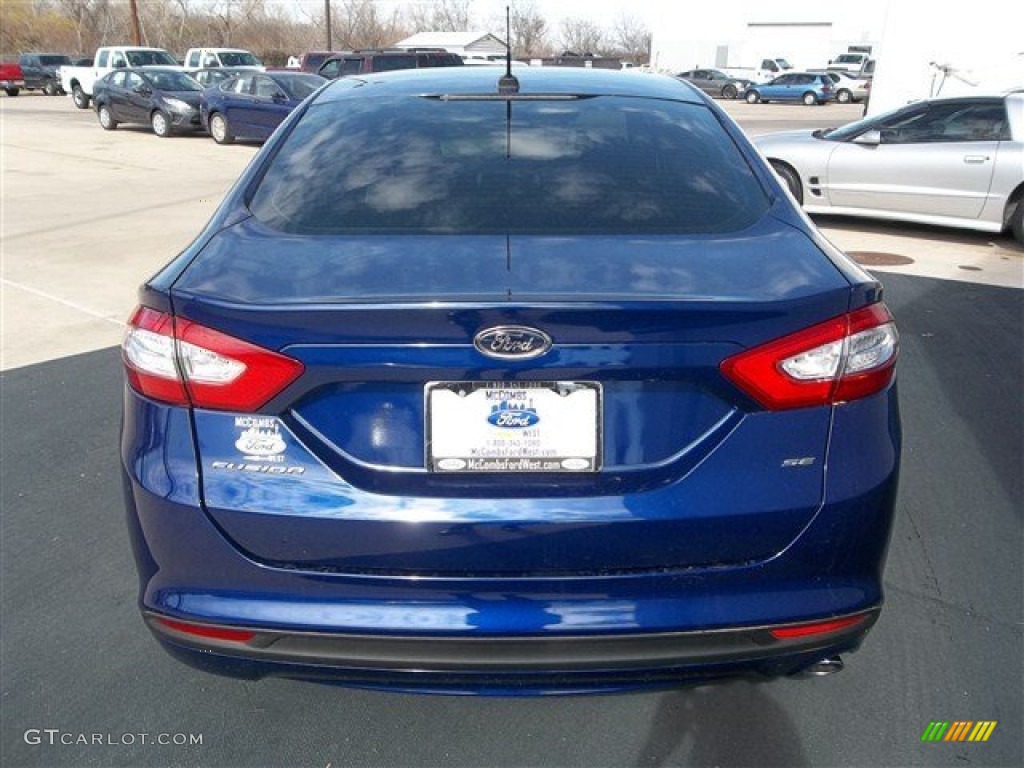 2013 Fusion SE - Deep Impact Blue Metallic / Charcoal Black photo #5