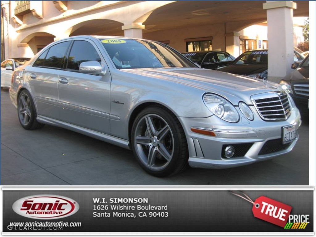 2008 E 63 AMG Sedan - Iridium Silver Metallic / Black photo #1