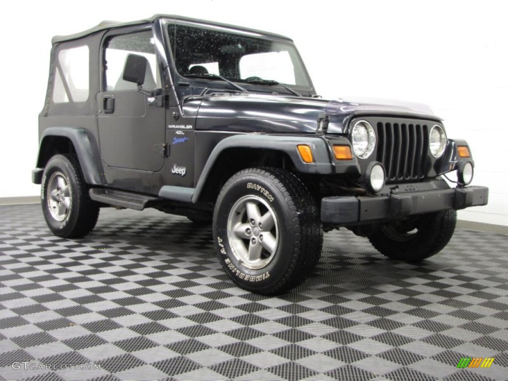 1998 Wrangler Sport 4x4 - Lapis Blue / Gray photo #1