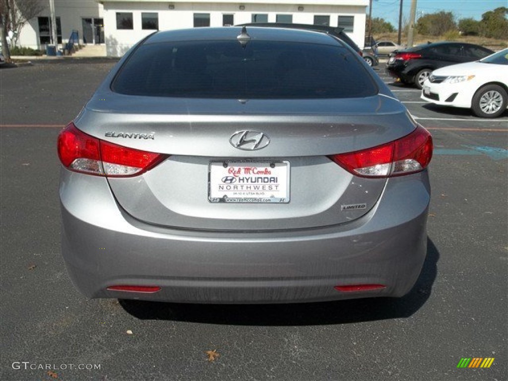 2013 Elantra Limited - Titanium Gray Metallic / Gray photo #4