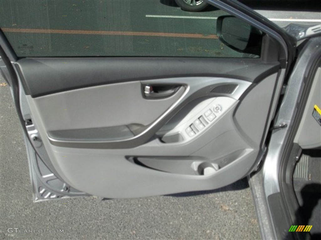 2013 Elantra Limited - Titanium Gray Metallic / Gray photo #6