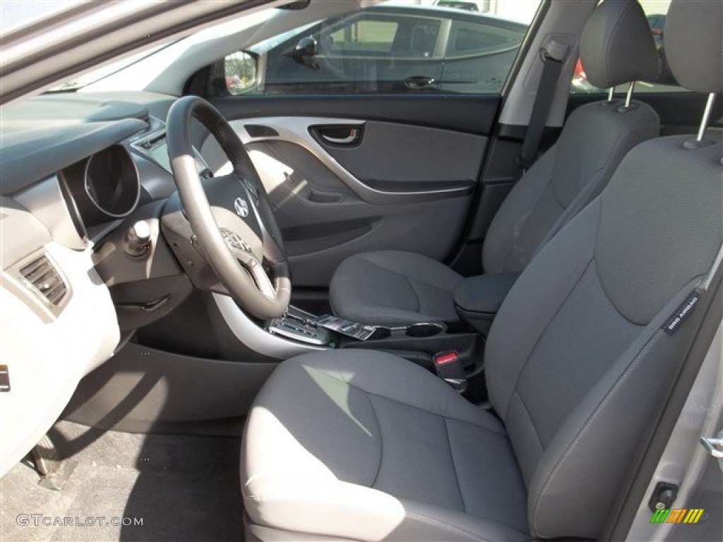 2013 Elantra Limited - Titanium Gray Metallic / Gray photo #7
