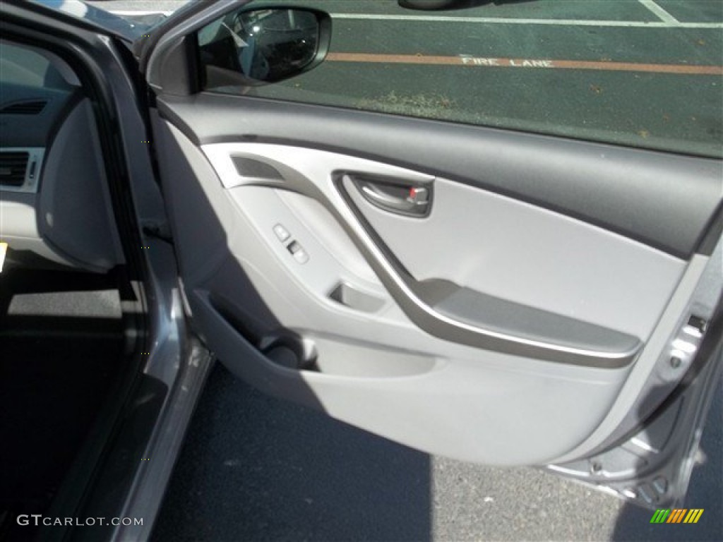 2013 Elantra Limited - Titanium Gray Metallic / Gray photo #10