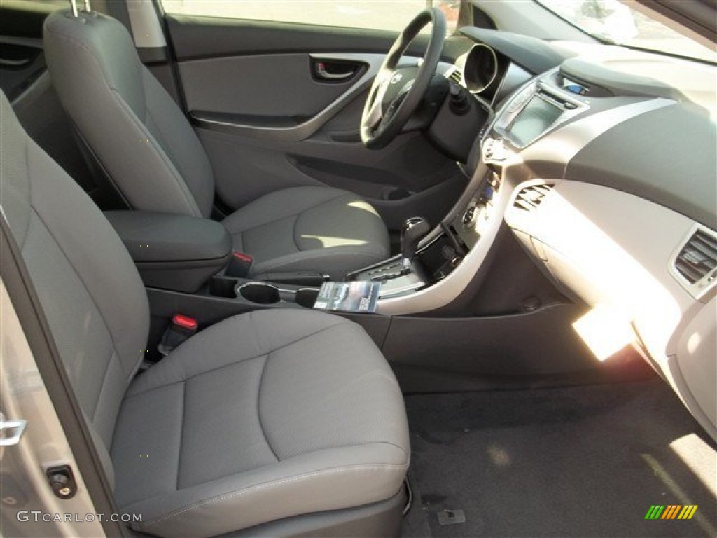 2013 Elantra Limited - Titanium Gray Metallic / Gray photo #11