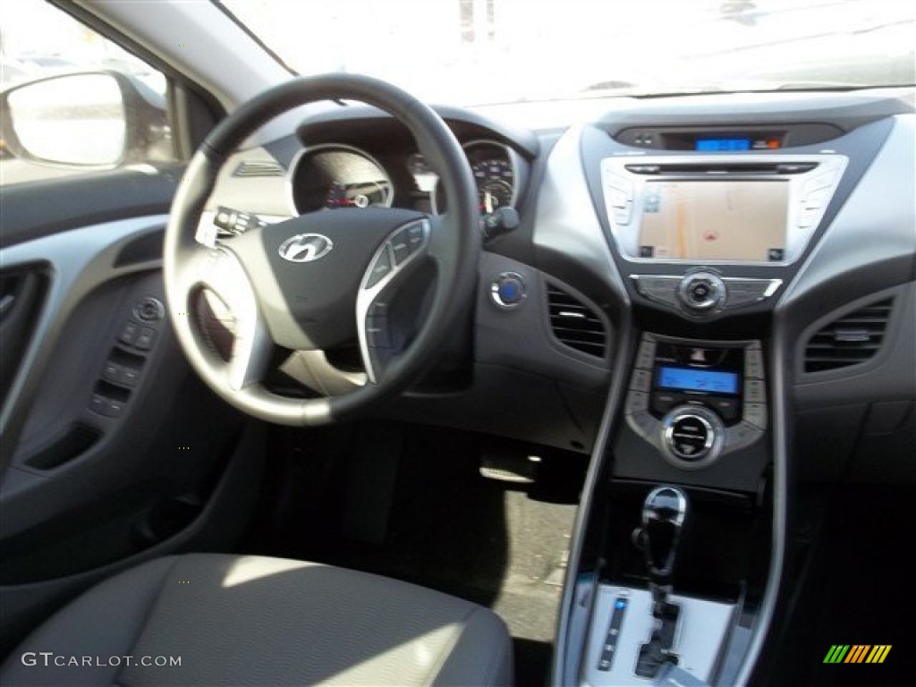 2013 Elantra Limited - Titanium Gray Metallic / Gray photo #14