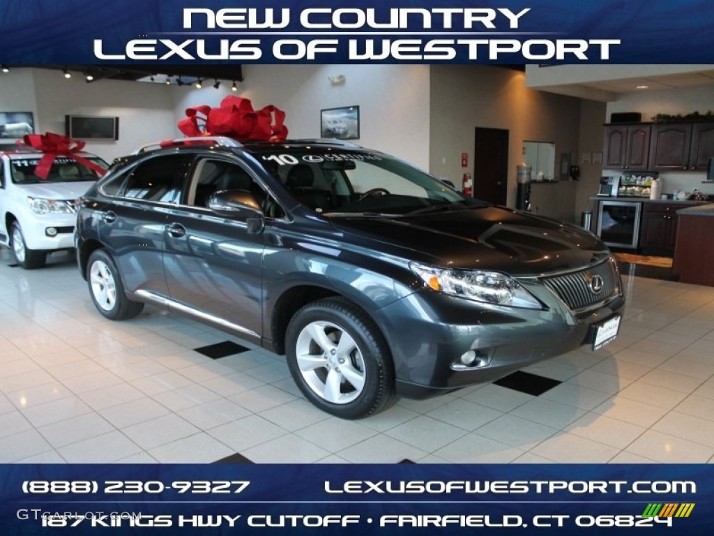 2010 RX 350 AWD - Smokey Granite Mica / Black/Brown Walnut photo #1