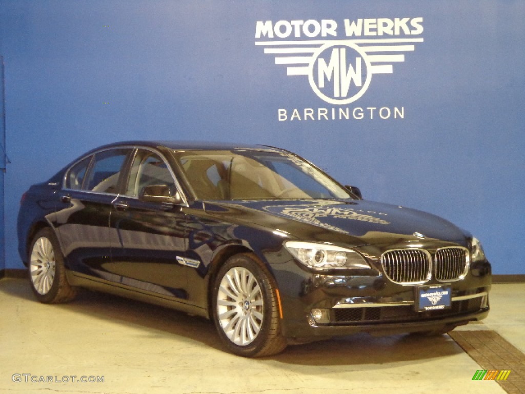 2012 7 Series ActiveHybrid 750i Sedan - Black Sapphire Metallic / Black photo #1