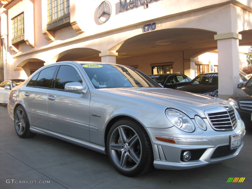 2008 E 63 AMG Sedan - Iridium Silver Metallic / Black photo #27