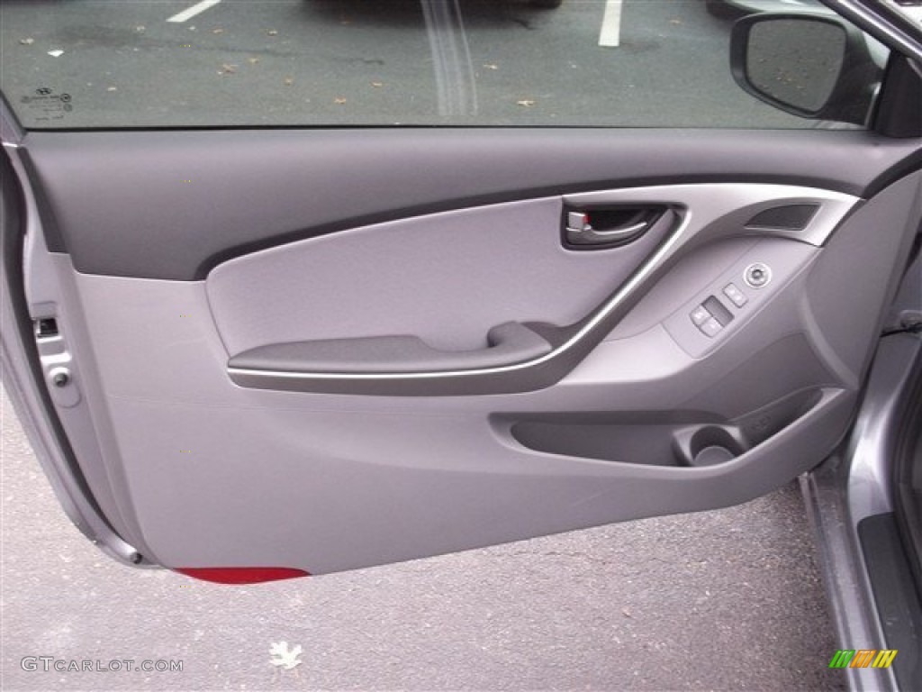2013 Elantra Coupe GS - Titanium Gray Metallic / Gray photo #7