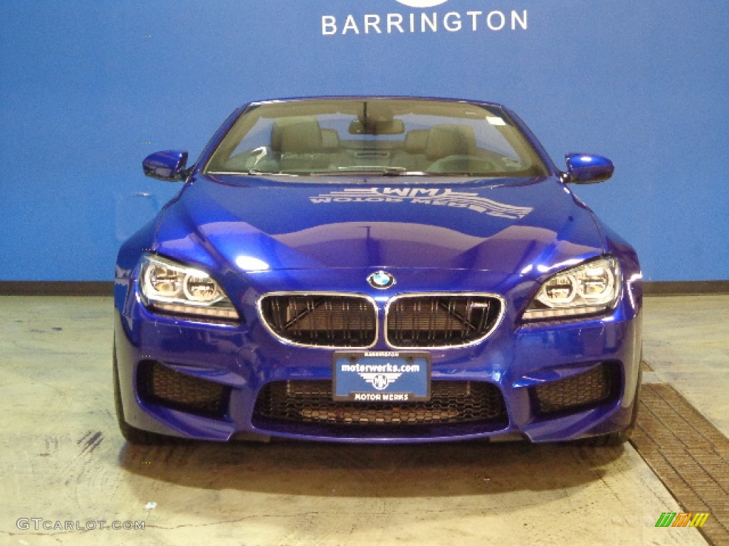 2012 M6 Convertible - San Marino Blue Metallic / Black photo #2