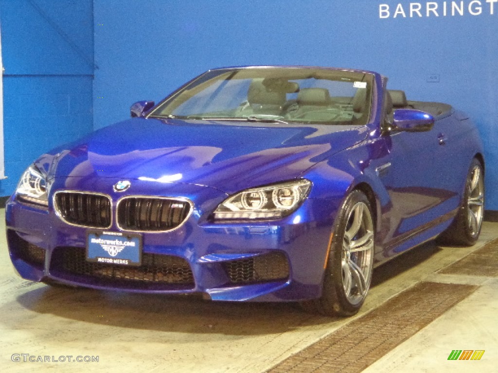 2012 M6 Convertible - San Marino Blue Metallic / Black photo #4
