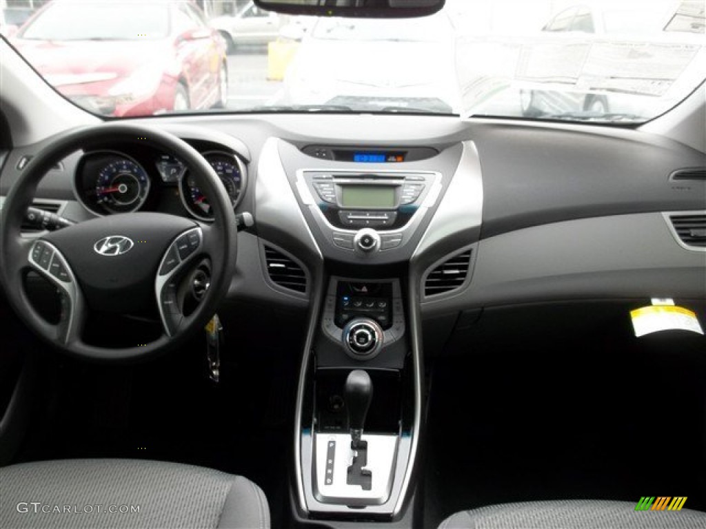 2013 Elantra Coupe GS - Titanium Gray Metallic / Gray photo #12
