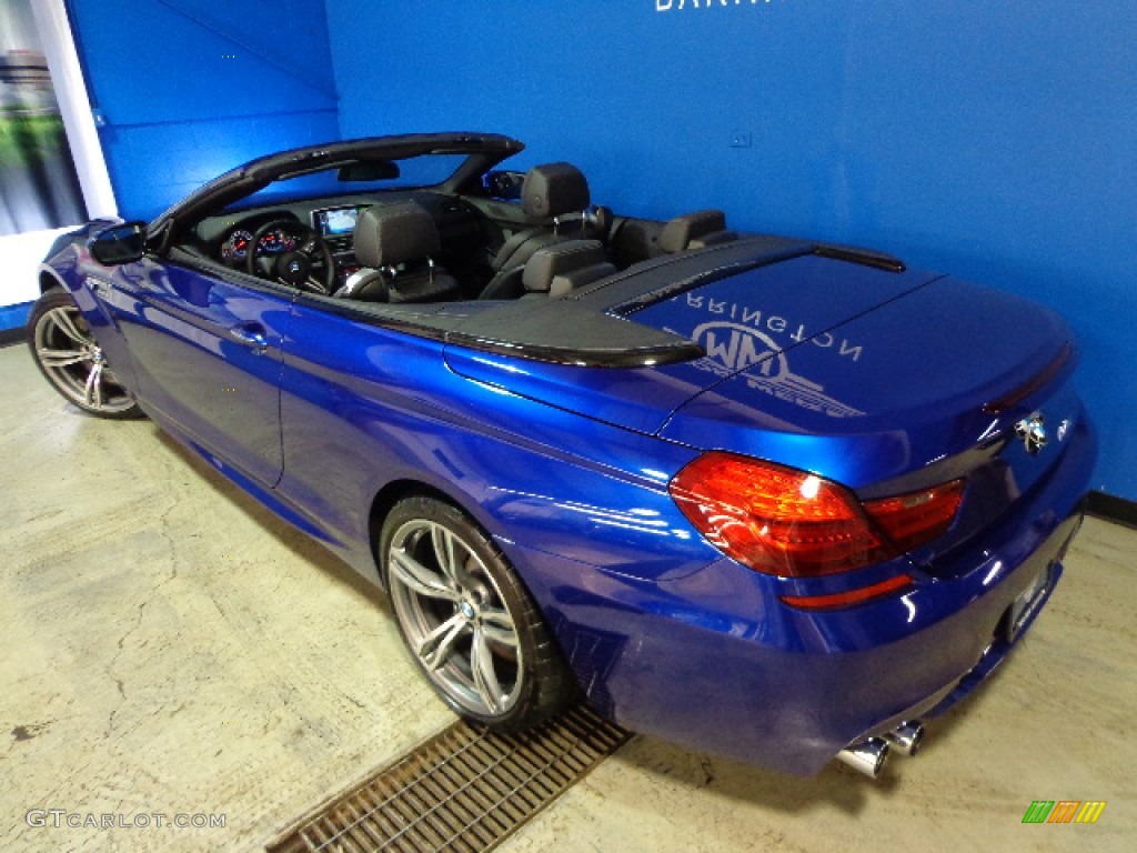 2012 M6 Convertible - San Marino Blue Metallic / Black photo #5