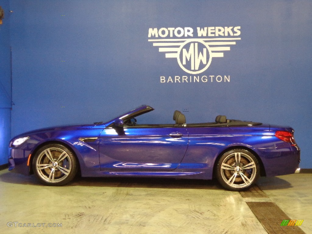 2012 M6 Convertible - San Marino Blue Metallic / Black photo #6
