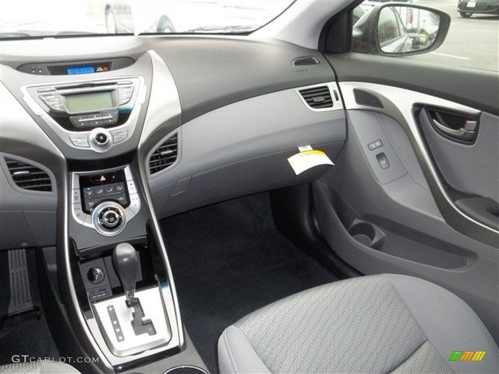 2013 Elantra Coupe GS - Titanium Gray Metallic / Gray photo #14