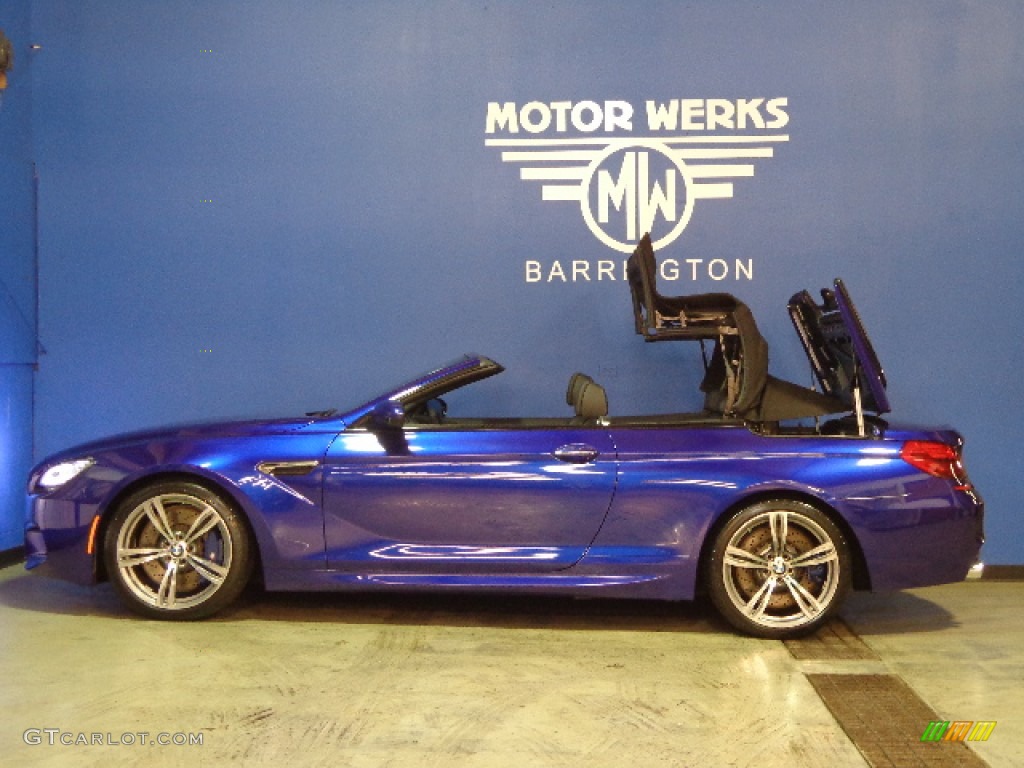 2012 M6 Convertible - San Marino Blue Metallic / Black photo #8