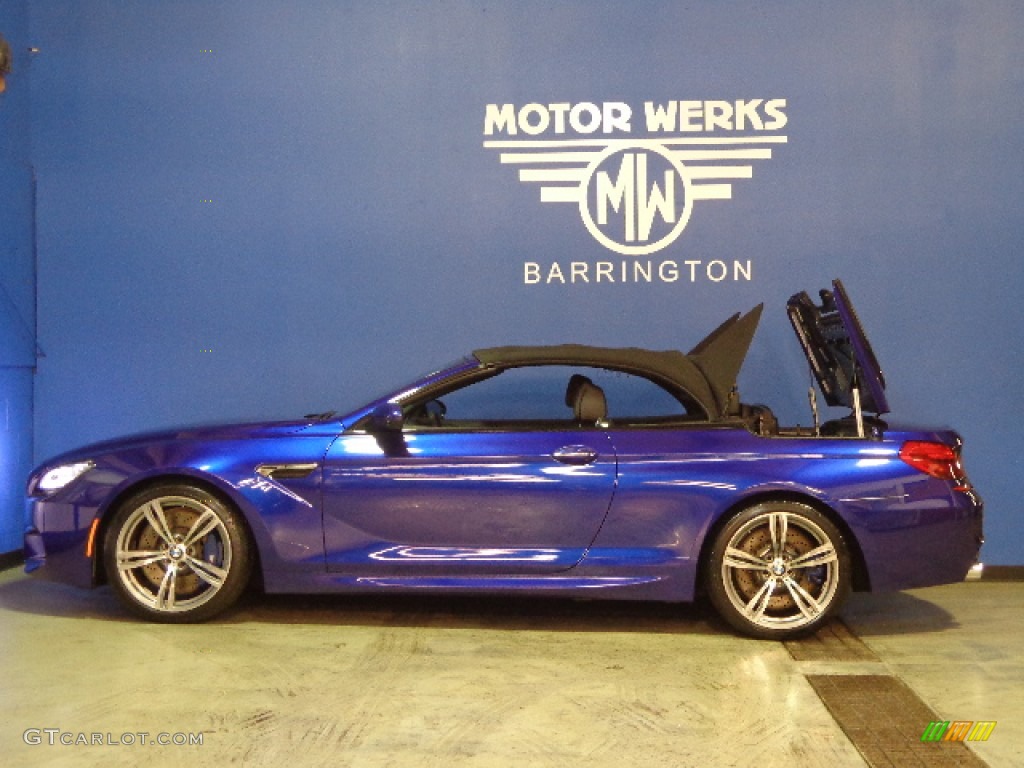 2012 M6 Convertible - San Marino Blue Metallic / Black photo #9