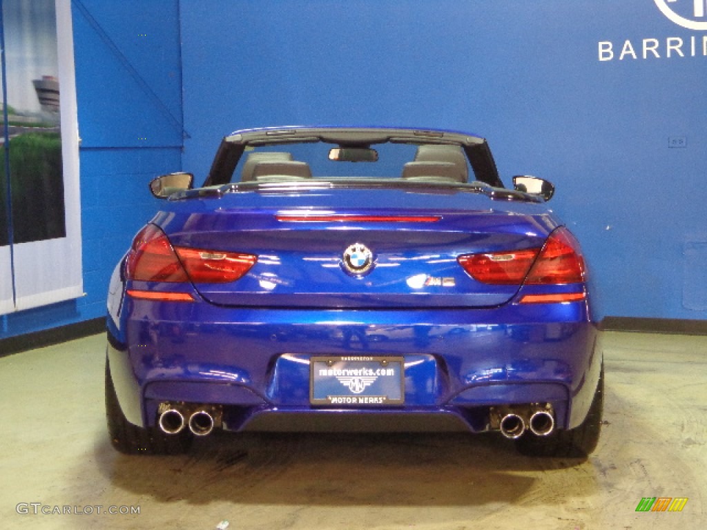 2012 M6 Convertible - San Marino Blue Metallic / Black photo #12