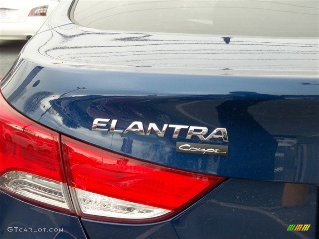 2013 Elantra Coupe GS - Atlantic Blue / Gray photo #5