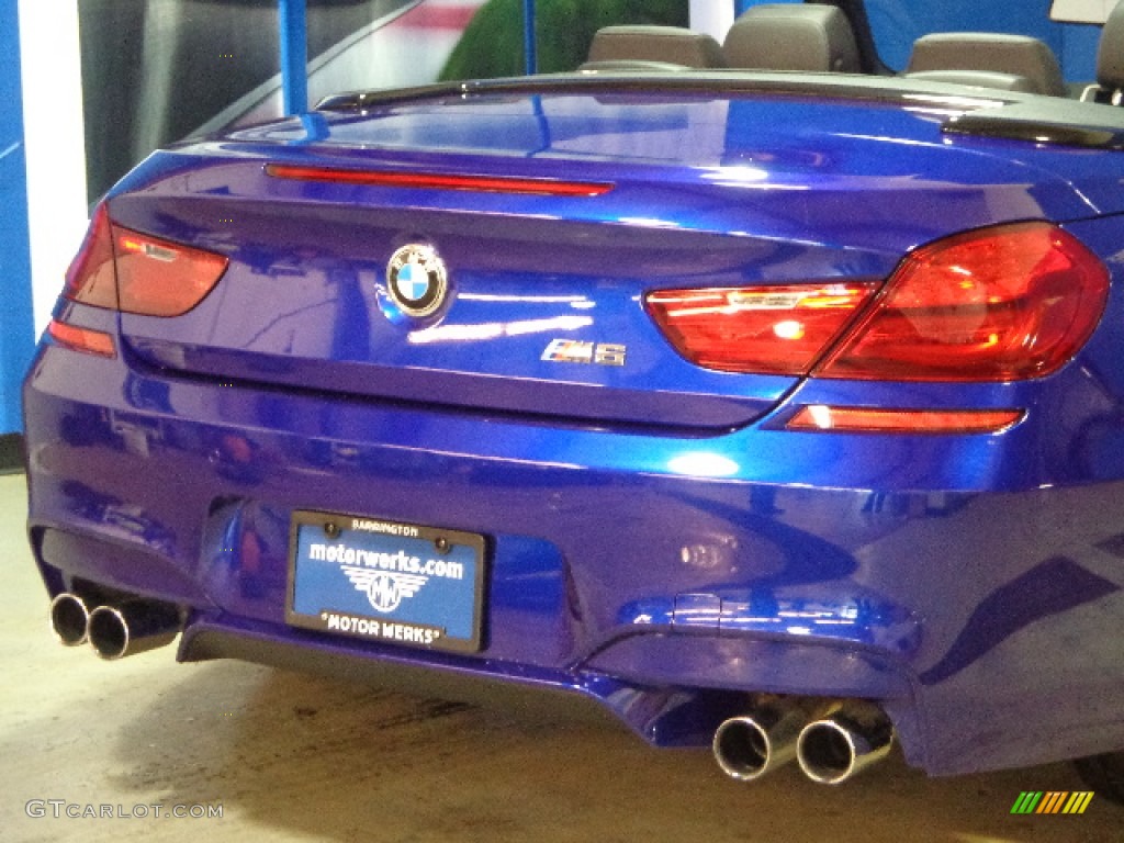 2012 M6 Convertible - San Marino Blue Metallic / Black photo #13