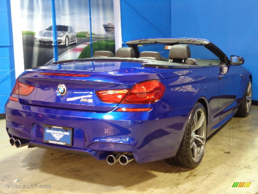 2012 M6 Convertible - San Marino Blue Metallic / Black photo #14